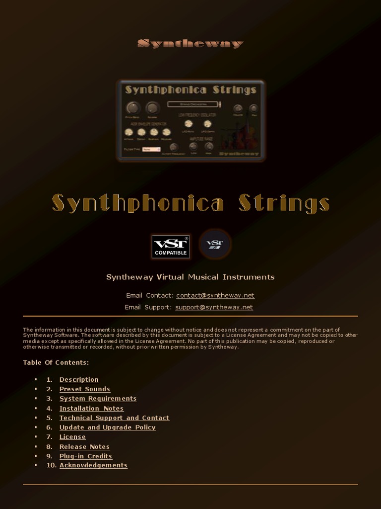 Synthphonica Strings VST, VST3, Audio Unit Plugins String Ensembles