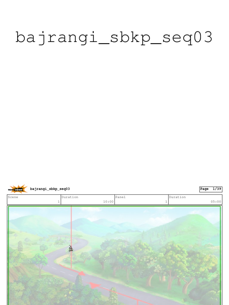 Bajrangi Sequence Breakdown Guide | PDF