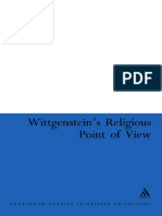 Wittgenstein 039 S Religious Point of View Continuum Studies in Philosophy