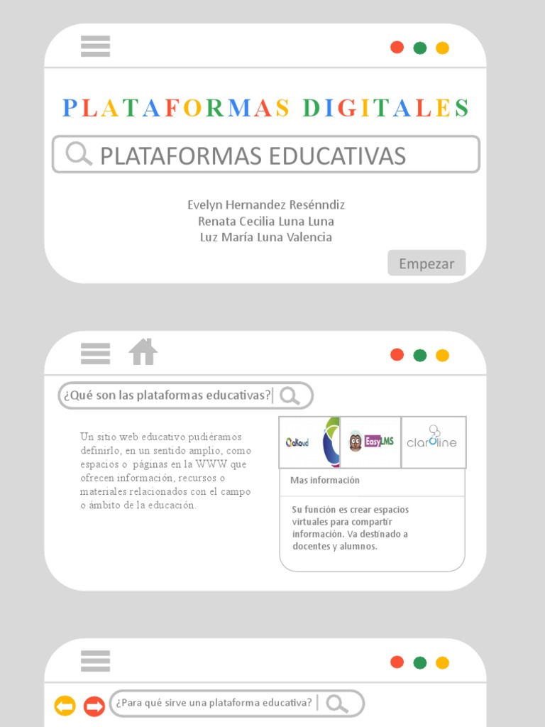 Plataformas Educativas Pdf Informática Comunicación