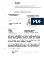 Formulir Model A. TGL 24-27 November 2022