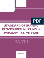 Standard Operating Procedures - Nursing in Primary Health Care - Part I
