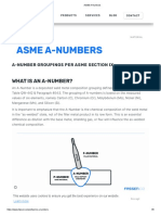 ASME A-Numbers
