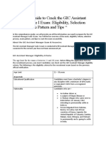 Overview of Gic Assistant Manager Scale I Exam