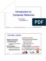 Introduction To Computer Networks: Link Layer: Context