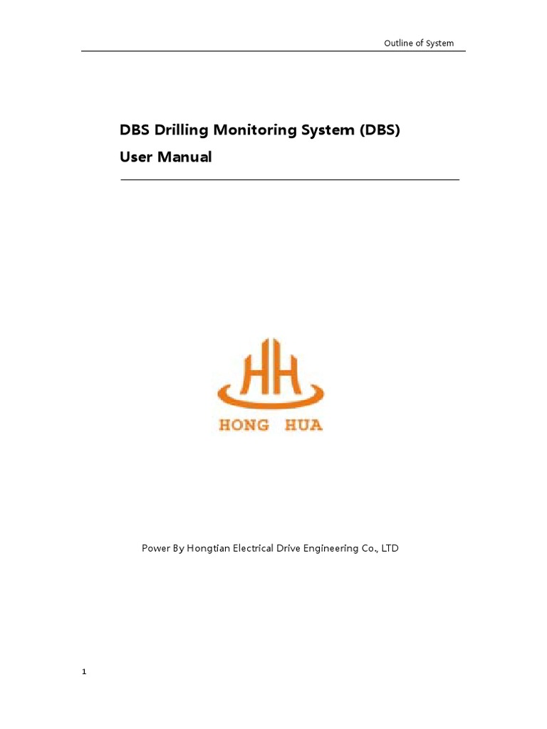 DBS Drilling Monitoring System (DBS) User Manual | PDF | Installation ...