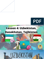 Lesson 4 Uzbekistan, Kasakhstan and Tajikistan