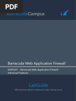 WAF0201 - Barracuda Web Application Firewall - Advanced Features - Lab Guide