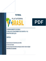 14 - Fluxo de Acompanhamento Da Execução Da Obra Na Plataforma + Brasil (Tutorial - 06 Passo A Passo Acompanhamento de Obra - Empresas)