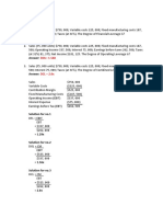 Calculating degrees of financial and operating leverage, break-even analysis, and profit planning