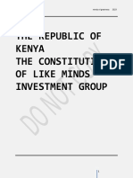 Investment Group Constitution