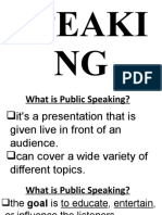 Public Speaking