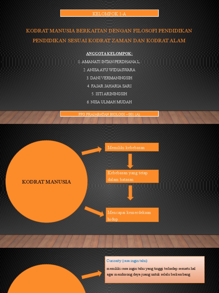 Kelompok 1A - Kodrat Manusia Berkaitan Dengan Filosofi Pendidikan | PDF