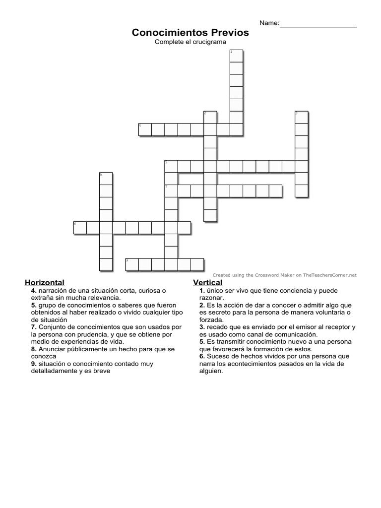 Crossword PDF
