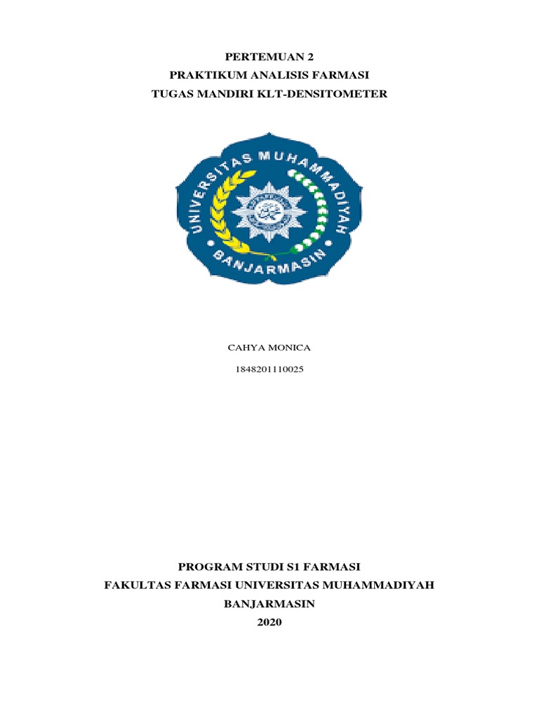 Analisis KLT-Densitometri dalam Farmasi | PDF | Metode & Bahan Ajar ...