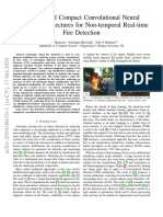 Efficient and Compact Convolutional Neural Network Architectures For Non-Temporal Real-Time Fire Detection