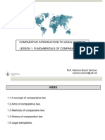 Lesson 1. Fundamentals of Comparative Law