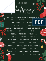 Poster Ilustrado Comida Navidad Verde