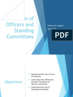 Lifeline For Leaders Duties For Officers and Standing Committees April 2020