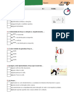 Forças e seus efeitos - Teste de múltipla escolha