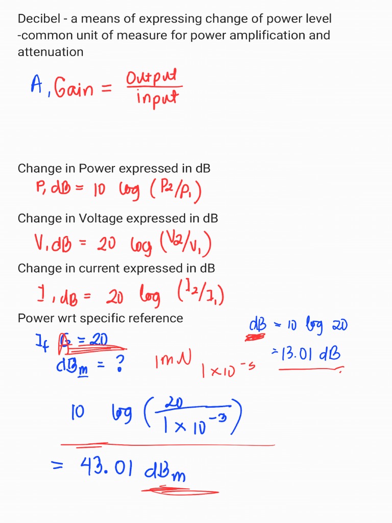 Noise Power Notes PDF
