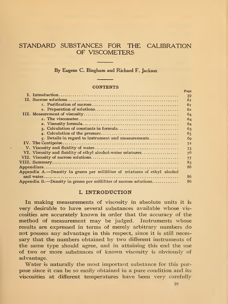 Standard Substances For PDF Viscosity Pressure