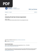 Analyzing Oil and Gas Farmout Agreements