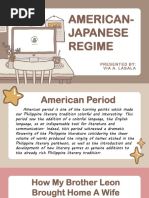 American To Japanese Regime.