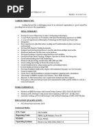 Power BI Resume Sample