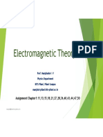 Electromagnetic Theory Assignment