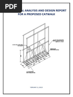 Catwalk Design and Structural Details | PDF | Structural Engineering ...