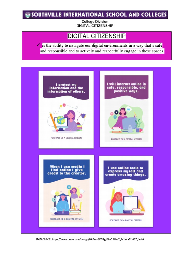 Digital Citizenship PDF Privacy Cyberspace