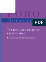 Andreu Van Hooft Comajuncosas - Textos y Discursos de Especialidad - El Espanol de Los Negocios - Rodopi (2004)