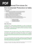 Constitutional Provisions For Environment Protection in Indian Law