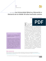 El Sistema Universidad Abierta y Educación A Distancia de La UNAM