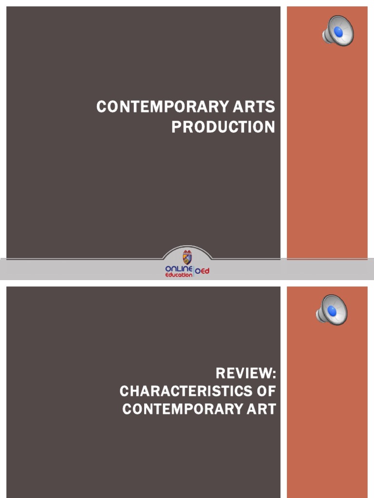 Lesson 13 Contemporary Art Production (Presentation) | PDF | Idea