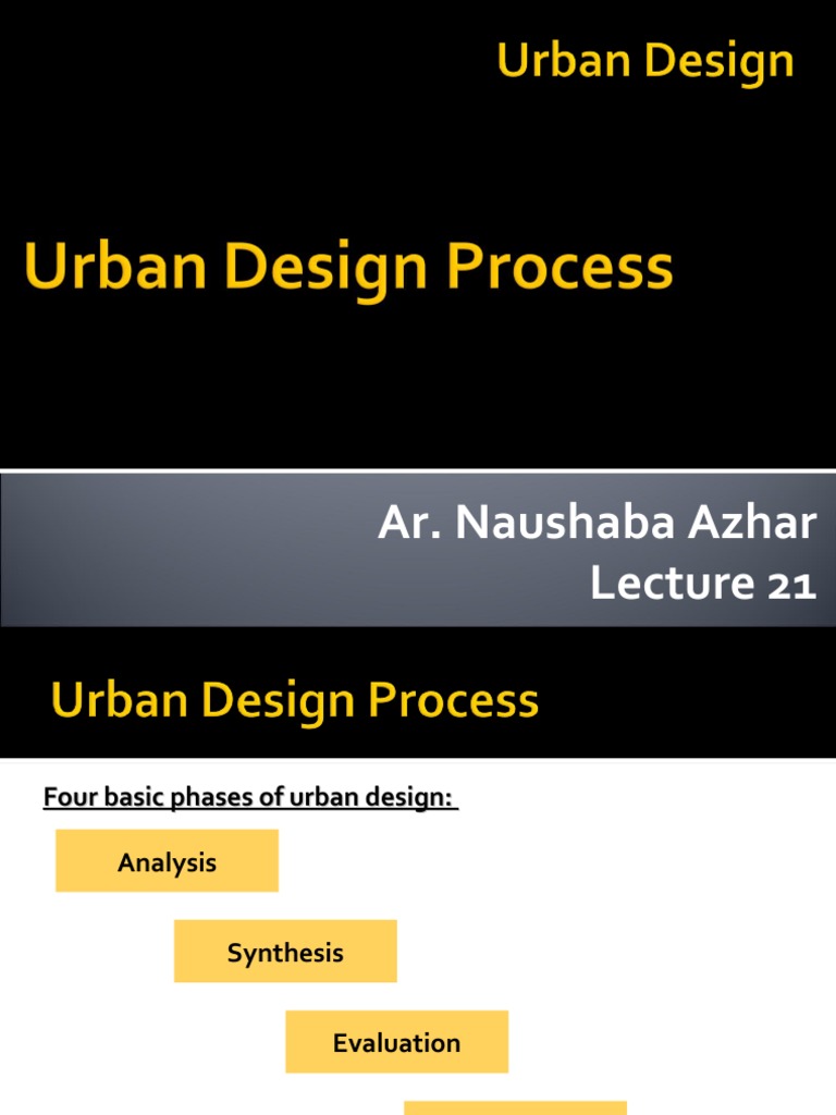 Urban Design Process | PDF | Urban Planning
