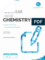 Edexcel IGCSE Chemistry: Acid-Base Titration Graphs