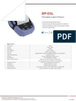 Portable Label Printer: Specification