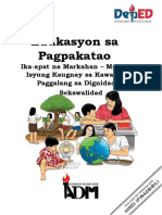 Edited EsP10 - Q4 - Mod1 - Isyung Kaugnay Sa Kawalan NG Paggalang Sa Dignidad at Sekswalidad