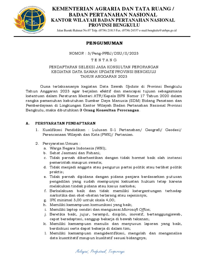 Rekrutmen Pisew Kementerian Pekerjaan Umum Dan Perumahan Rakyat ...