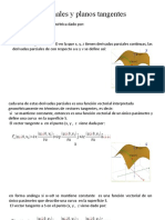 Vectores normales y tangentes en superficies paramétricas