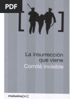 438. La insurrección que llega - Tiqqun. Comité Invisible