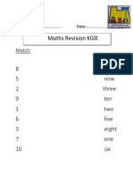 Maths Revision KG2 1st Term 2