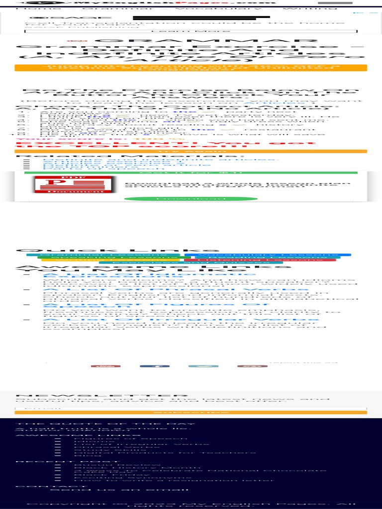 Grammar exercise articles a an the or zero article pdf
