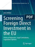 Screening Foreign Direct Investment in The EU: Jens Velten