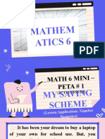 Math 6 Module 19 Sessions 3 4 Mini-Peta On No. Sequence