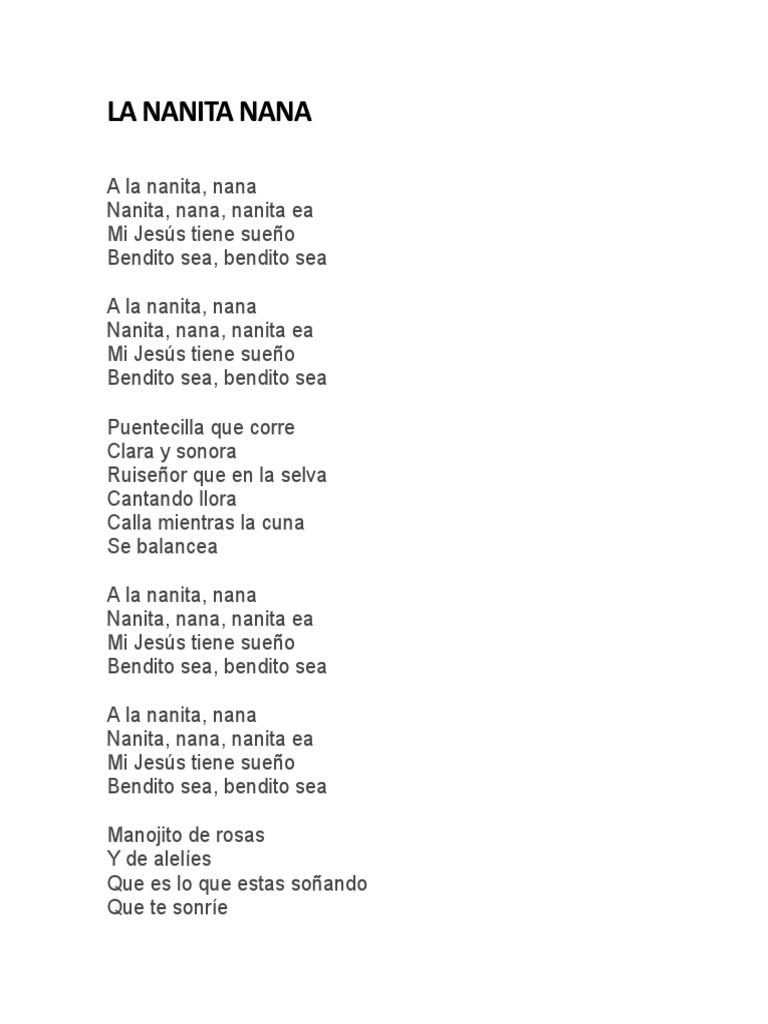 La Nanita Nana PDF