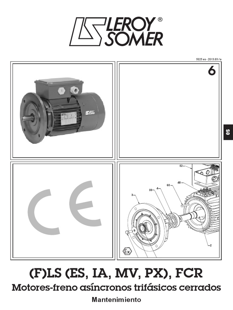 manual motor leroy sommer 646412205 | PDF | Tornillo | Corriente eléctrica