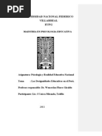 Las Desigualdades Educativas y de Salud en El Peru